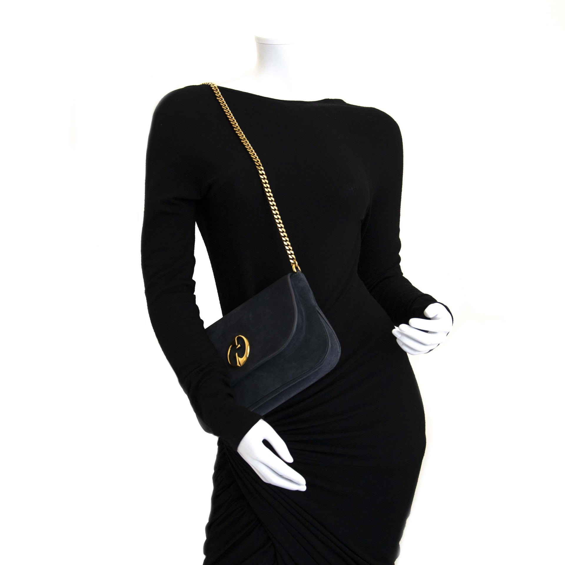 Gucci Blue Shoulder Bag te koop bij Labellov tweedehands luxe in Antwerpen