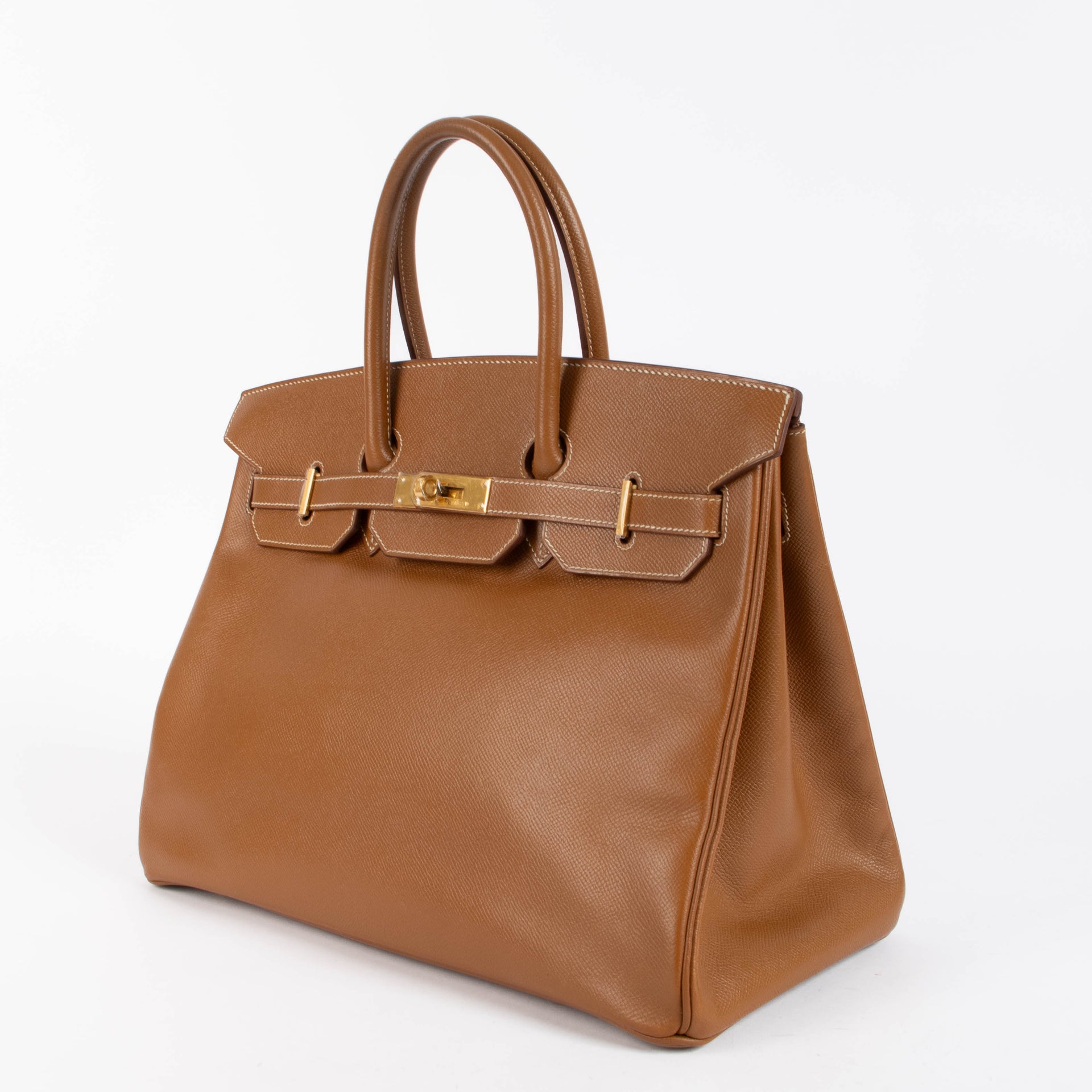 Hermès Birkin 35 Gold Courchevel GHW