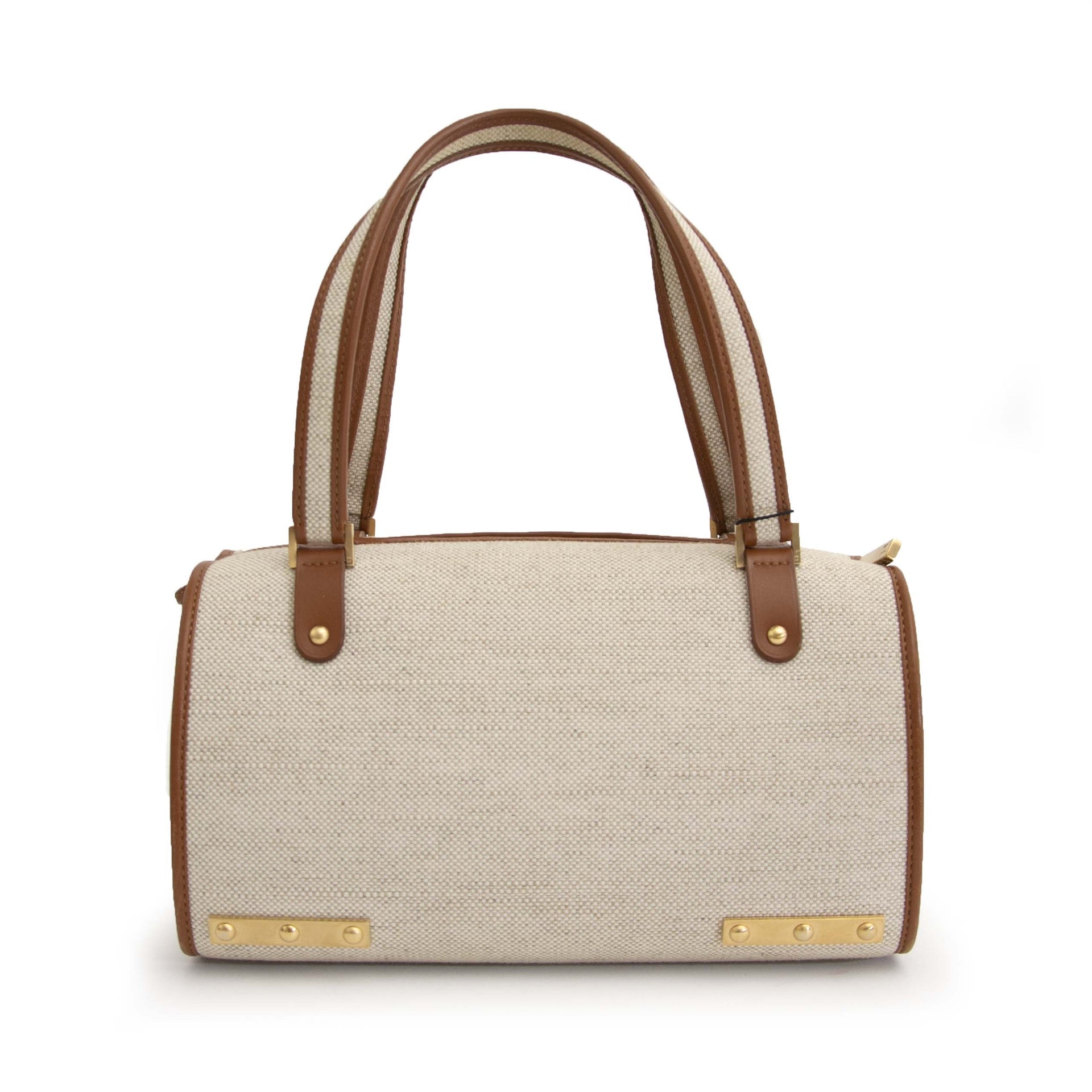 Delvaux Le Astrid MM Toile Charleston Fauve