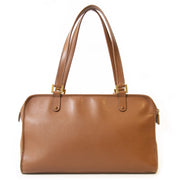 Authentieke tweedehands Delvaux Astrid Cognac Leather Shoulder Bag juiste prijs veilig online winkelen LabelLOV webshop luxe merken winkelen Antwerpen België mode fashion