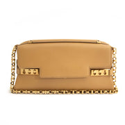 Delvaux Camel Tempête Evening Bag Koop en verkoop tweedehands vintage Delvaux handtassen online Antwerpen België