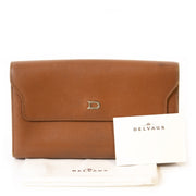 Authentieke tweedehands vintage Delvaux Camel Lingot Wallet koop online webshop LabelLOV