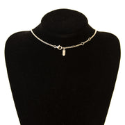 Authentieke tweedehands vintage Delvaux Silver D Necklace koop online webshop LabelLOV