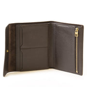 authentique seconde main vintage Delvaux Dark Brown Wallet achète en ligne webshop LabelLOV