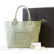 Authentieke tweedehands Delvaux Le Louise Mint Green Shoulder Bag juiste prijs veilig online winkelen LabelLOV webshop luxe merken winkelen Antwerpen België mode fashion