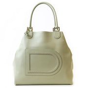 Authentieke tweedehands Delvaux Le Louise Mint Green Shoulder Bag juiste prijs veilig online winkelen LabelLOV webshop luxe merken winkelen Antwerpen België mode fashion