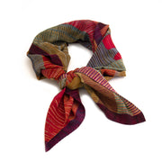 Delvaux Multicolor Silk Scarf Koop en verkoop tweedehands vintage Delvaux antwerpen België