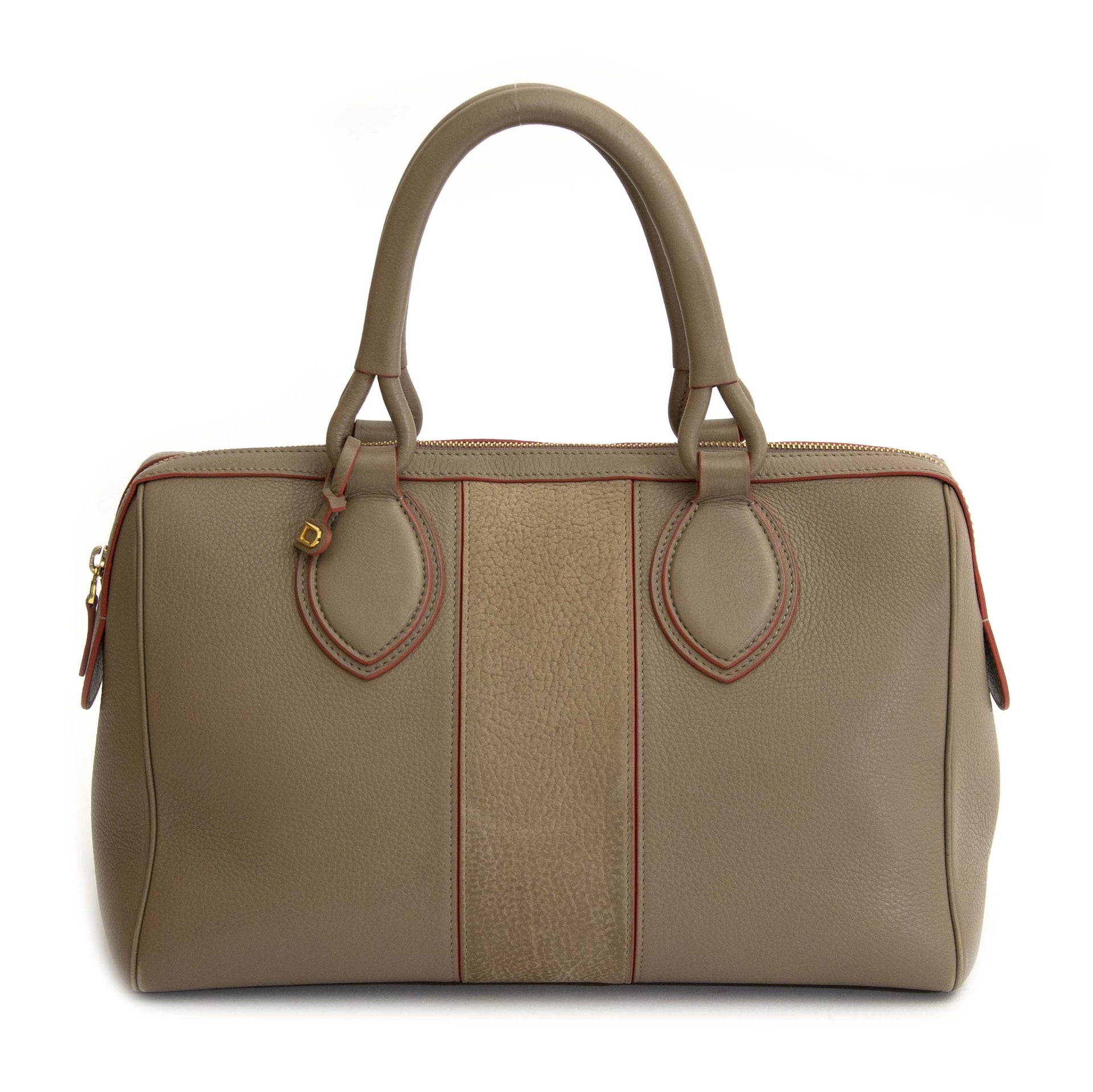 Delvaux Cabas Chic Zip PM Cervo Nubuck HU Koop en verkoop tweedehands vintage delvaux handtassen antwerpen belgië