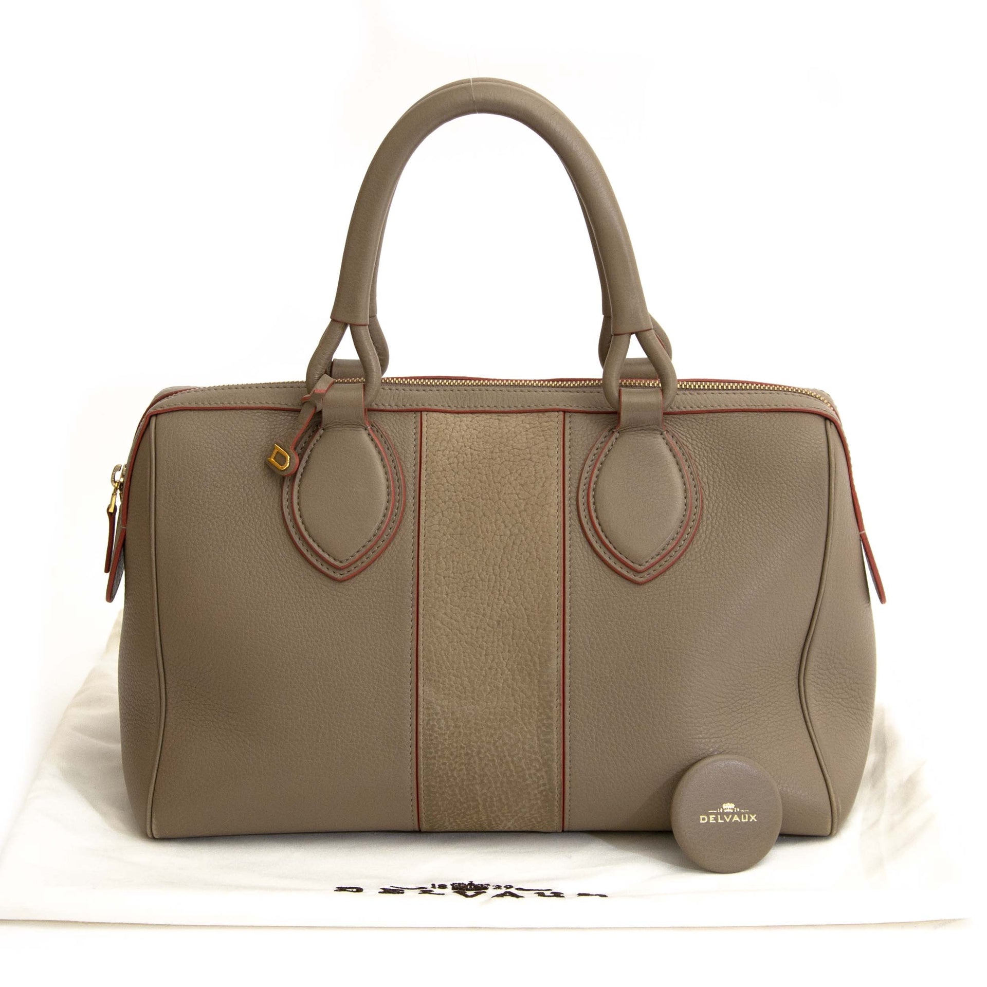 Delvaux Cabas Chic Zip PM Cervo Nubuck HU