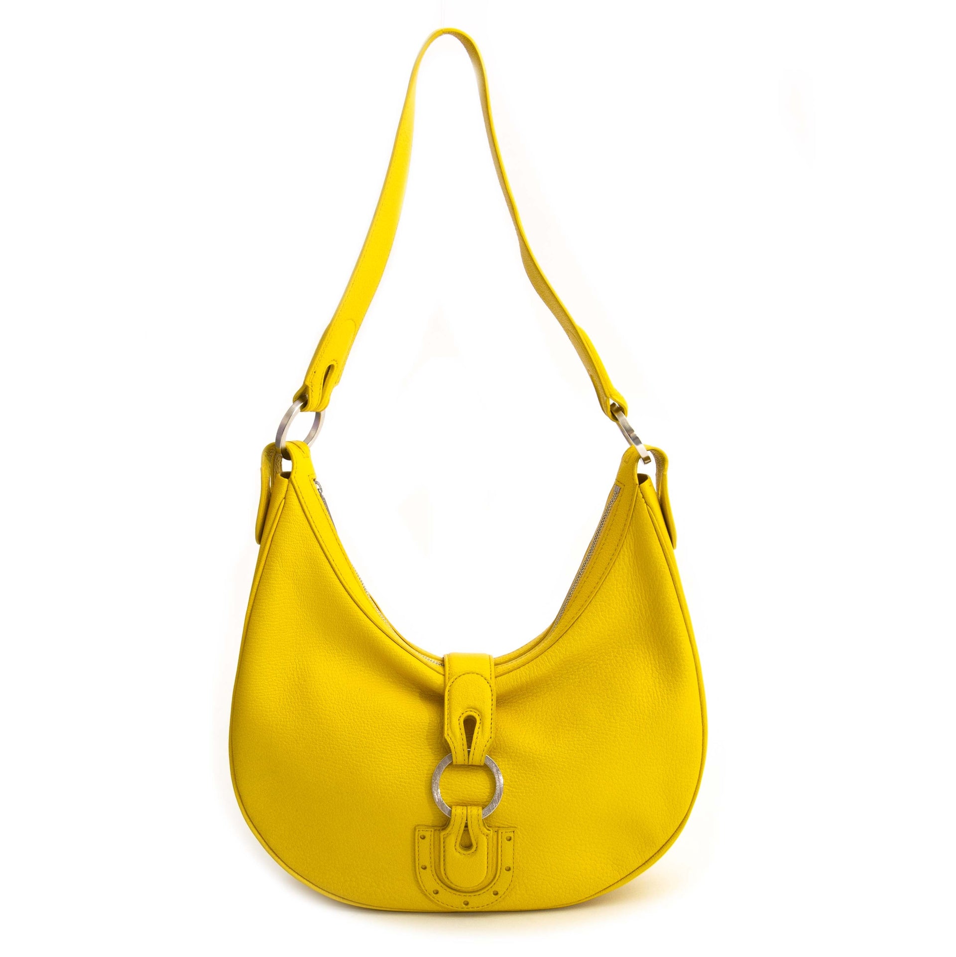 Delvaux Camille PM Chèvre Glacée Souple Yellow