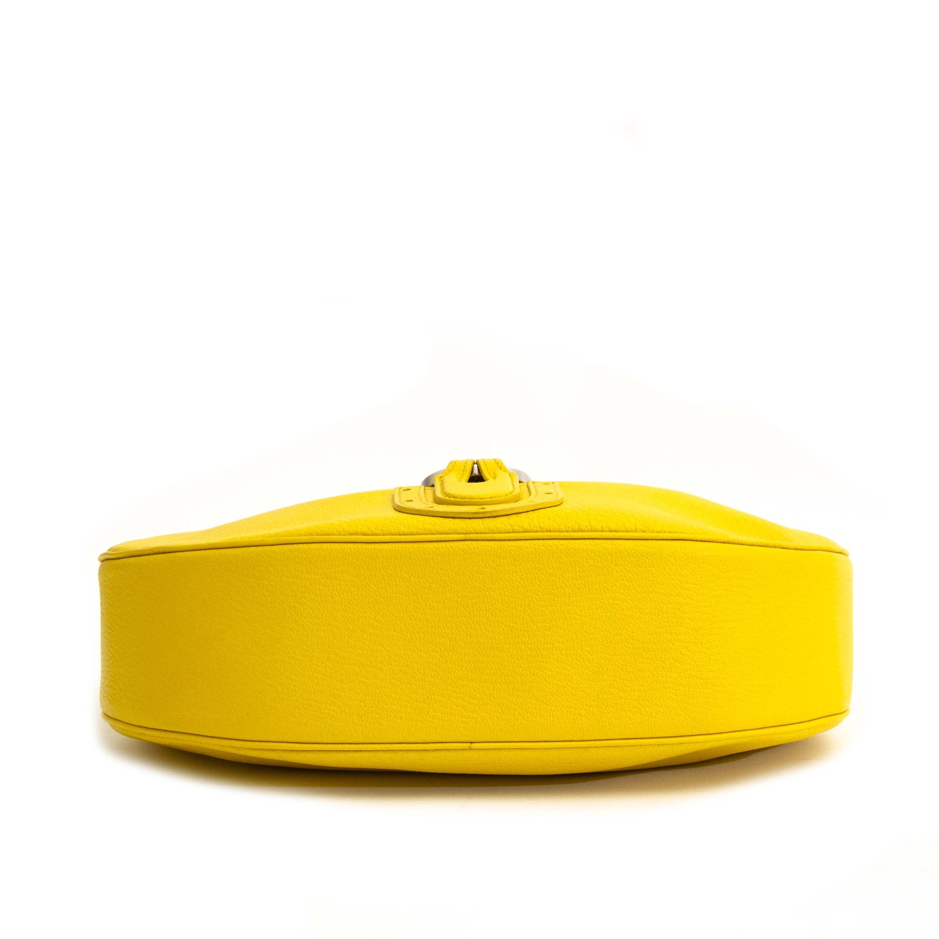 Delvaux Camille PM Chèvre Glacée Souple Yellow