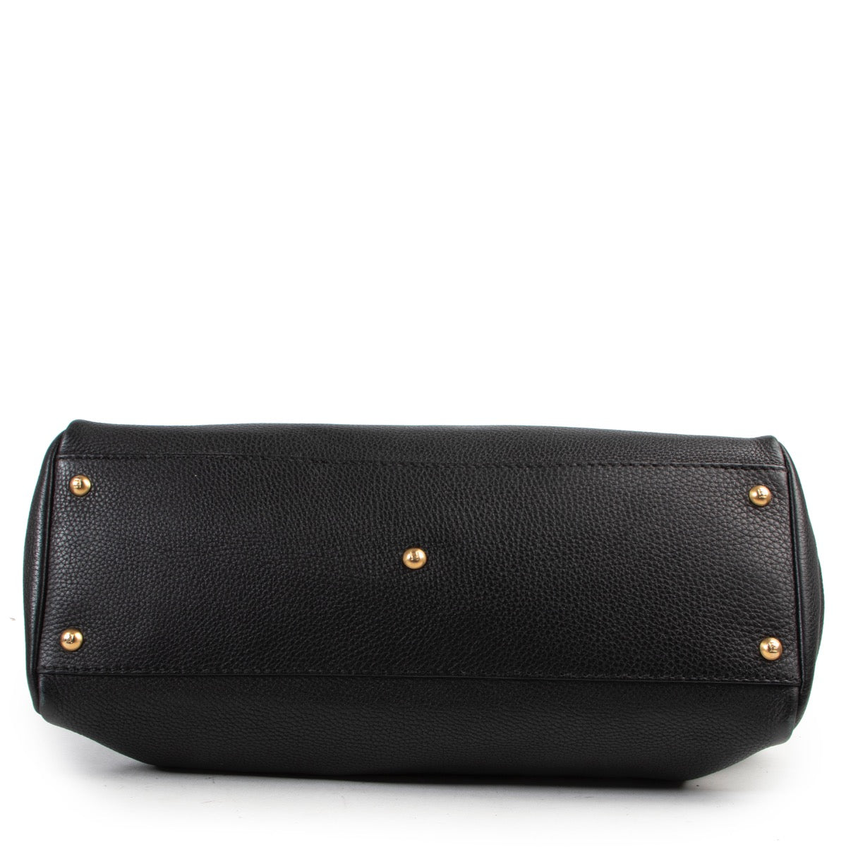 Shop safe online 100% authentic Fendi Black Selleria Leather Large Peekaboo Shoulder Bag in very good condition at the right price at Labellov in Antwerp.