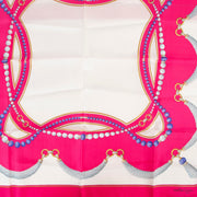 Shop safe online at Labellov in Antwerp this 100% authentic second hand Cartier Multicolor Silk Scarf