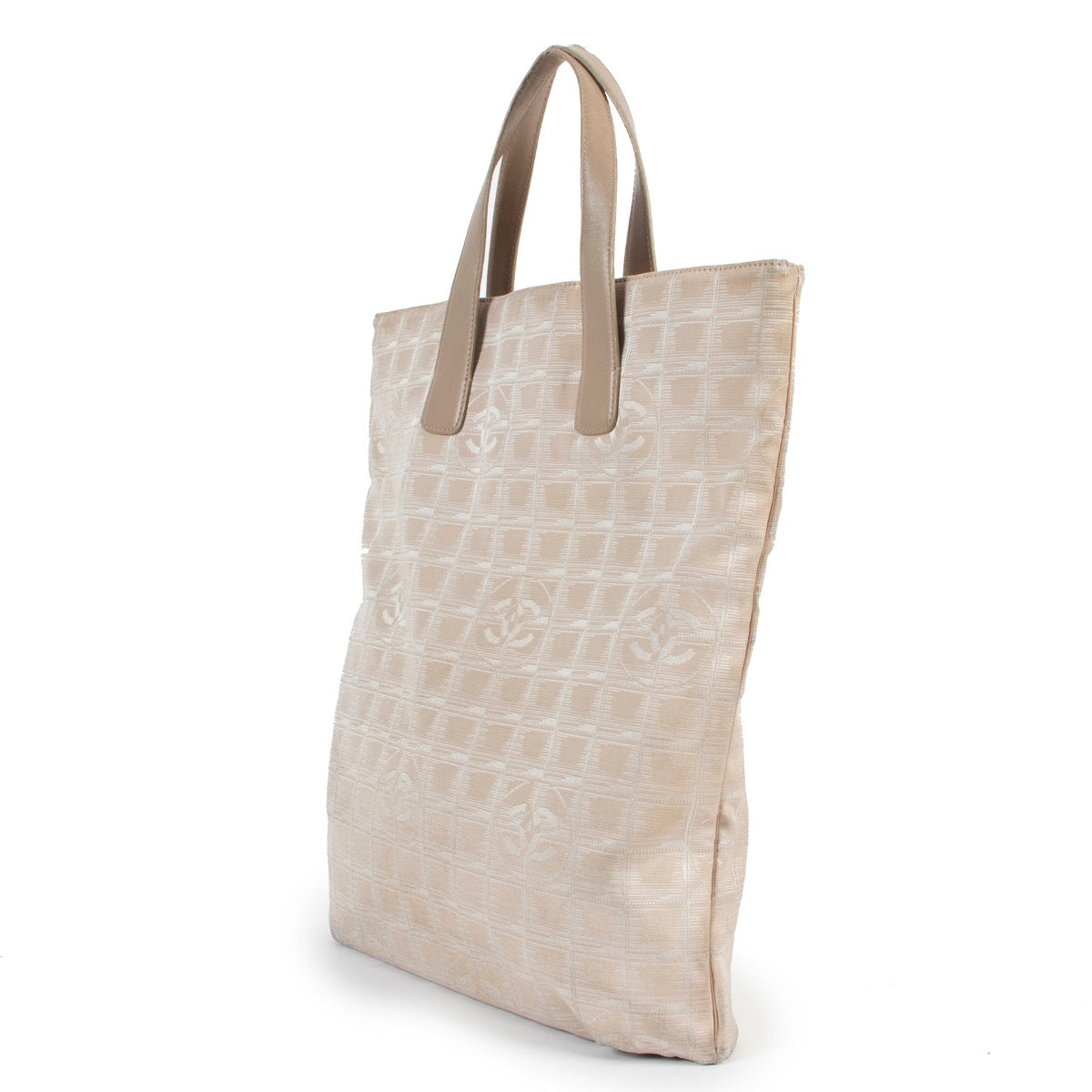 shop safe online Chanel Beige Nylon Top handle