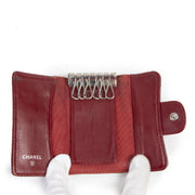 Authentique seconde-main vintage Chanel Red Caviar Key Holder achète en ligne webshop LabelLOV
