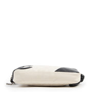 Authentieke tweedehands vintage Chanel White Cambon Pochette koop online webshop LabelLOV