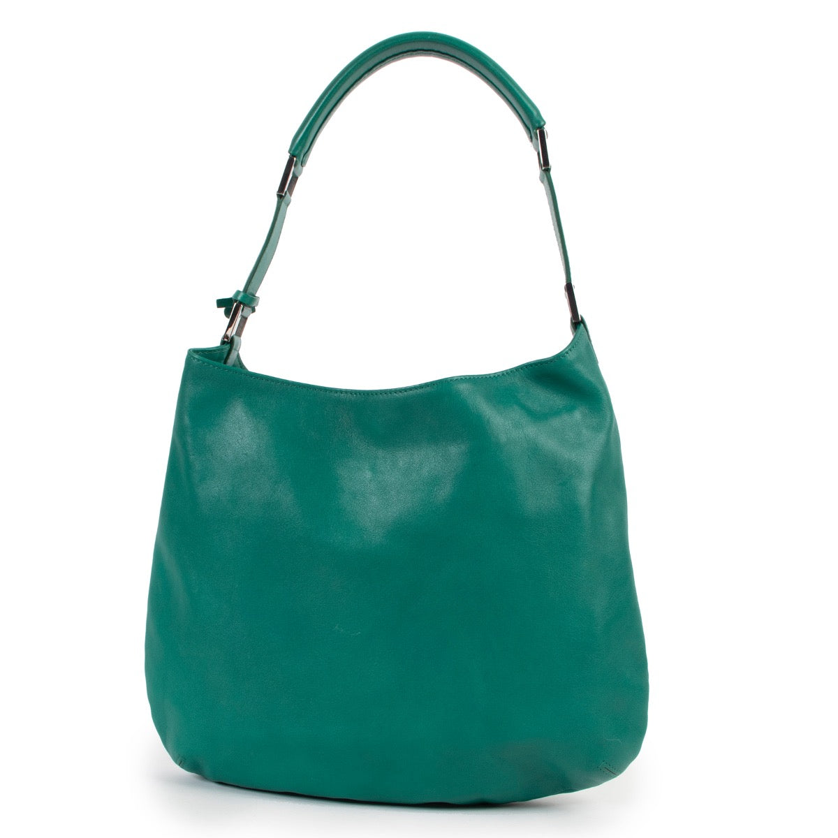 Shop safe online at Labellov in Antwerp this 100% authentic second hand Delvaux Emerald Green Louise PM Shoulder Bag