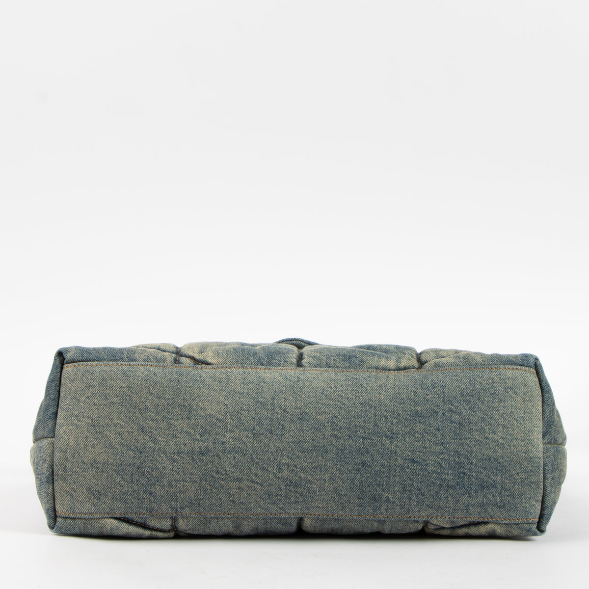 Shop the authentic Saint Laurent Quilted Denim Medium Puffer Bag on Labellov.com