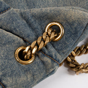 Shop the authentic Saint Laurent Quilted Denim Medium Puffer Bag on Labellov.com