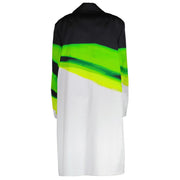 Dries Van Noten Green Len Lye Edition Stripes Coat