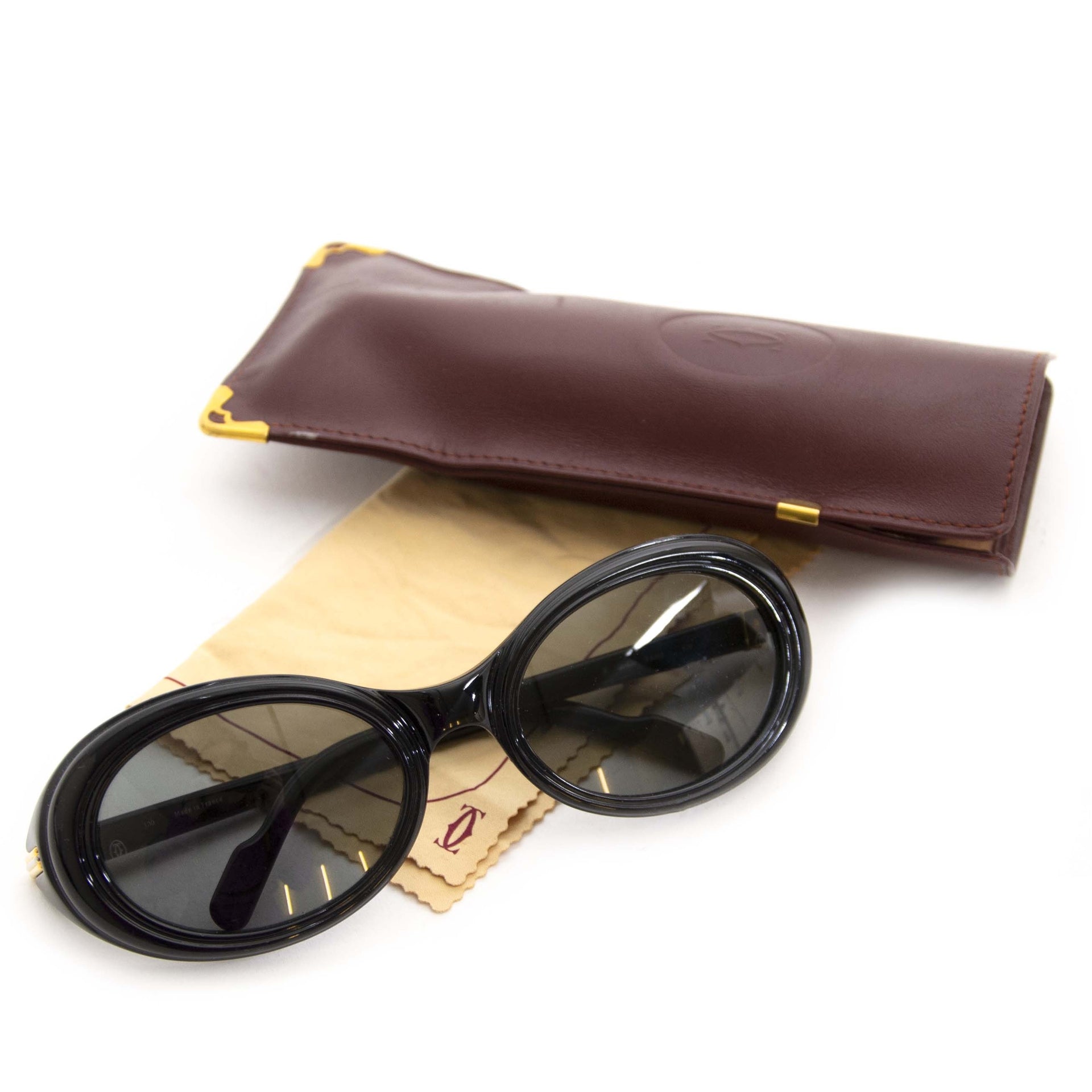 Cartier Frisson 53-20 Black Sunglasses