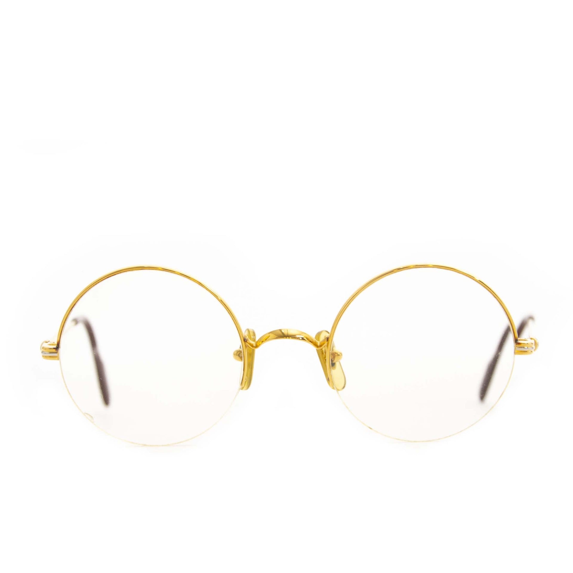 Authentique seconde main vintage Cartier Mayfair Round Glasses Gold Frame achète en ligne chez webshop LabelLOV