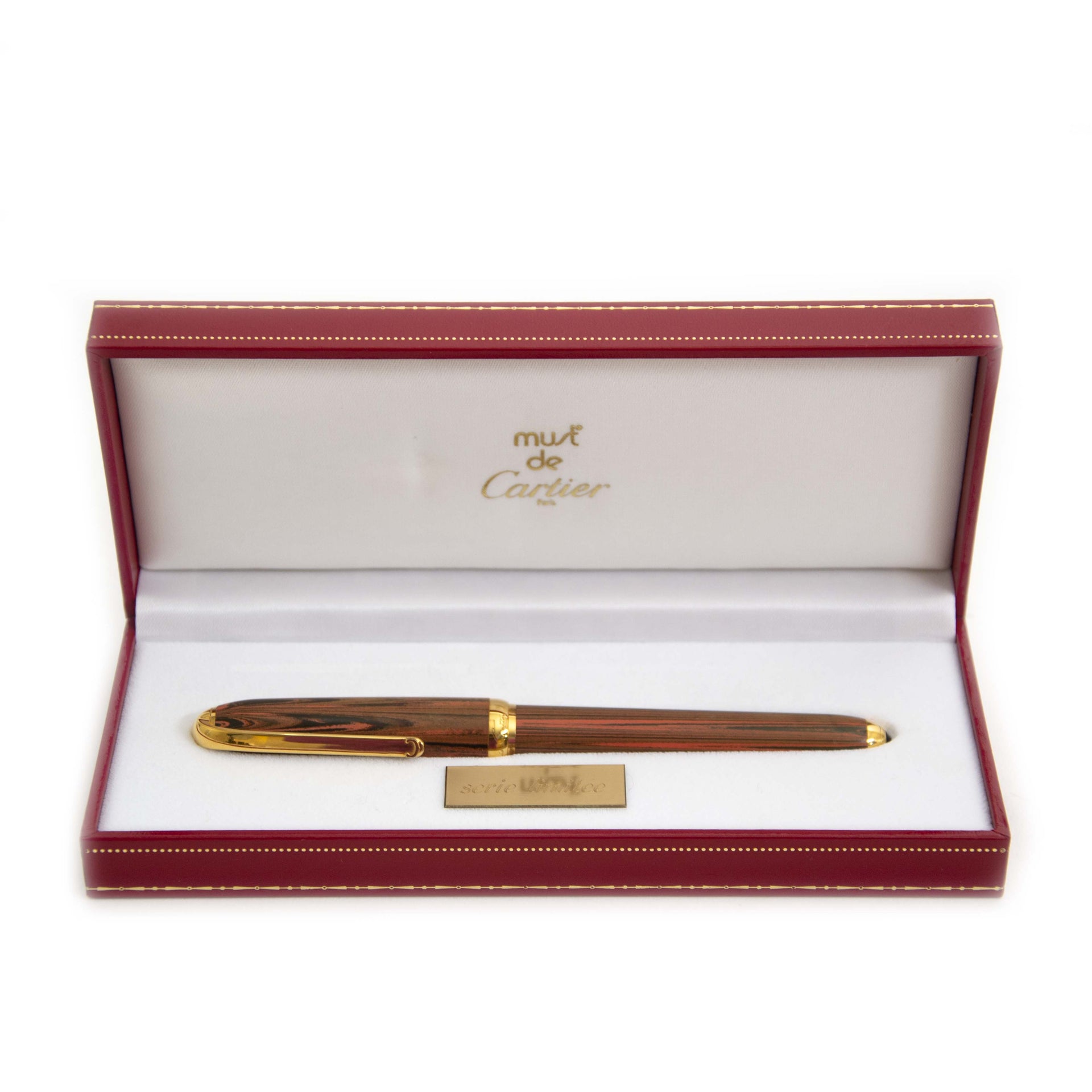Authentic vintage limited edition The Louis Cartier Ebonité Pen Limited Edition buy online at webshop LabelLOV