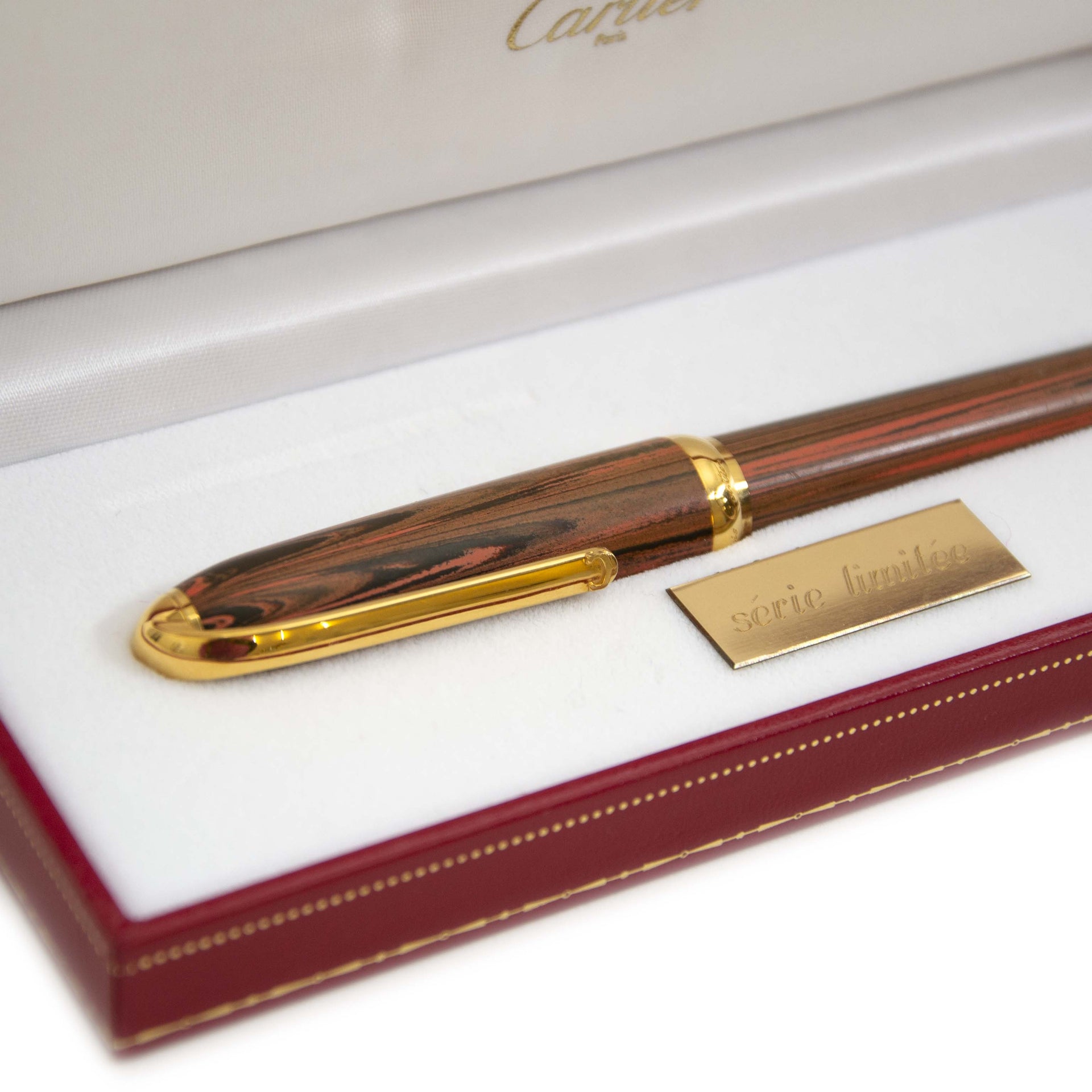 Authentic vintage limited edition The Louis Cartier Ebonité Pen Limited Edition buy online at webshop LabelLOV