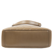 Authentieke Tweedehands Chanel Taupe Quilted Leather Grand Shopper Tote juiste prijs veilig online shoppen luxe merken webshop winkelen Antwerpen België mode fashion