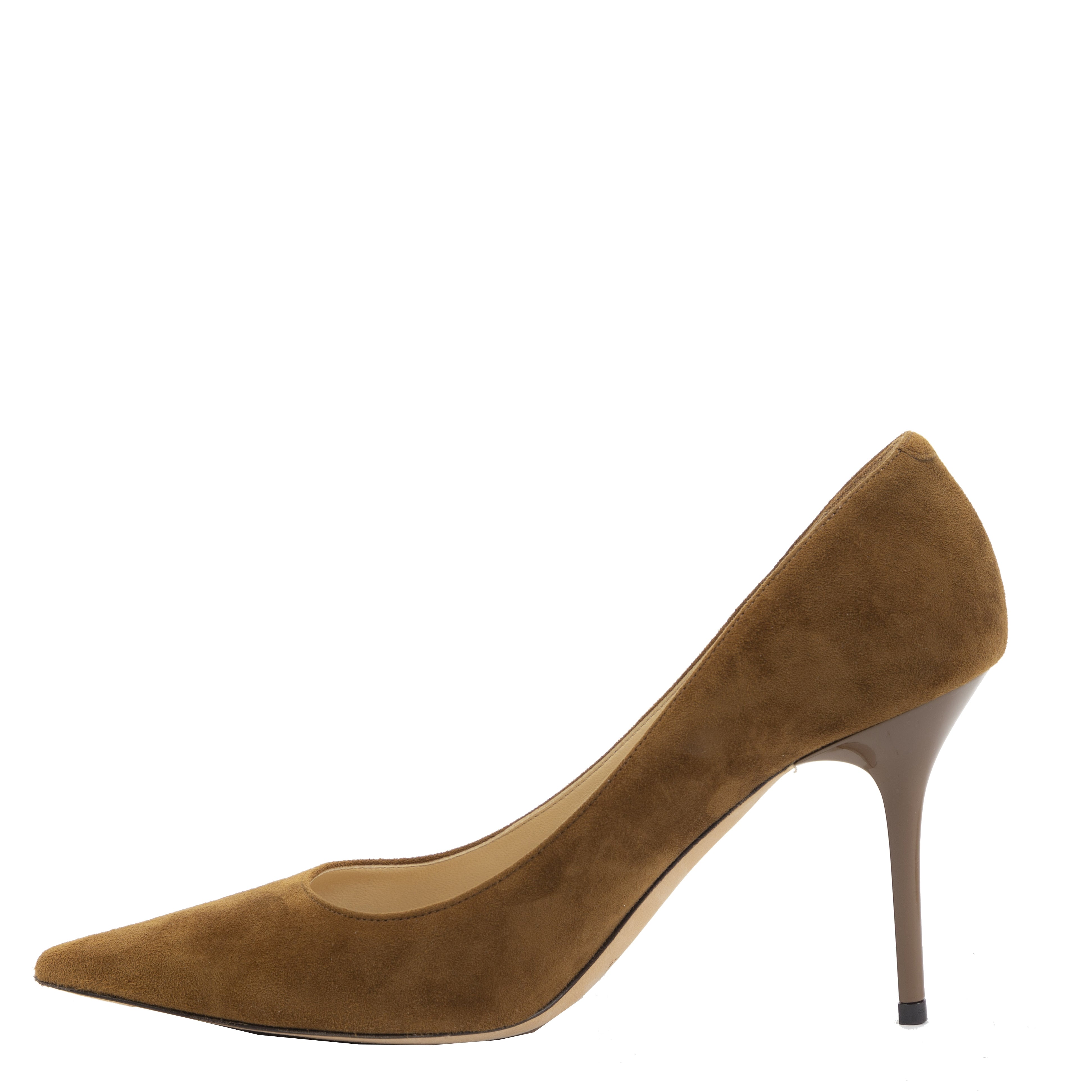 Jimmy Choo Brown Suede Agnes Pumps - Size 37 – Labellov