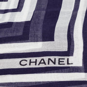 Chanel Blue Polka Dot Airlines Logo Mondal Scarf pour le meilleur prix chez Labellov à Anvers Belgique