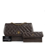 Chanel Vintage Brown Quilted Flap Bag fir the best price online
