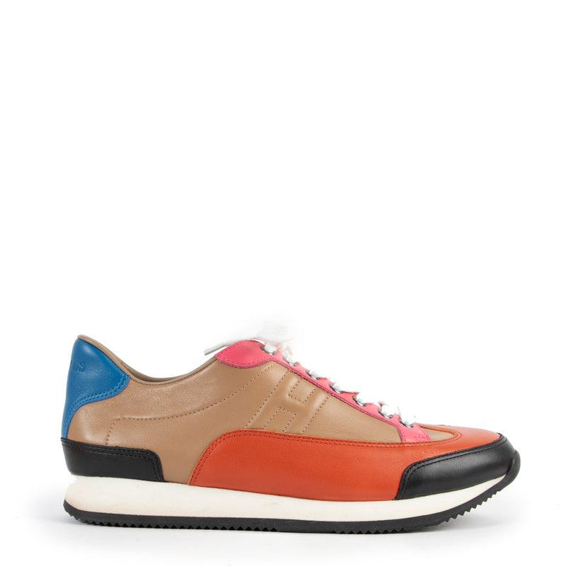 We buy and sell your authentic Hermes Multicolor Leather Trial Low Top Sneakers - Size 41