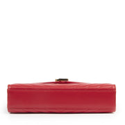 Saint Laurent Envelope Medium Red Leather Bag