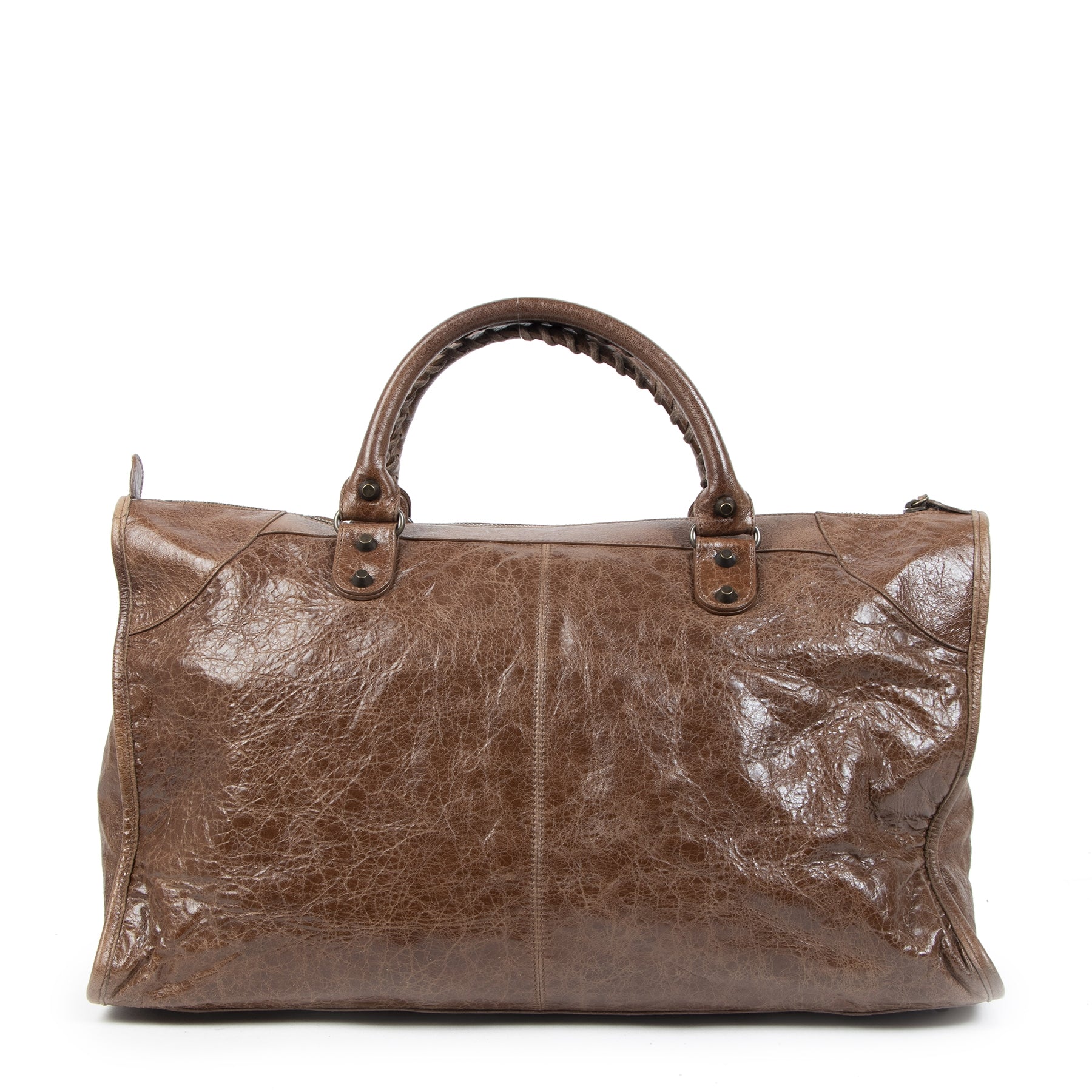 Balenciaga Work Brown Leather GHW Bag for the best price online