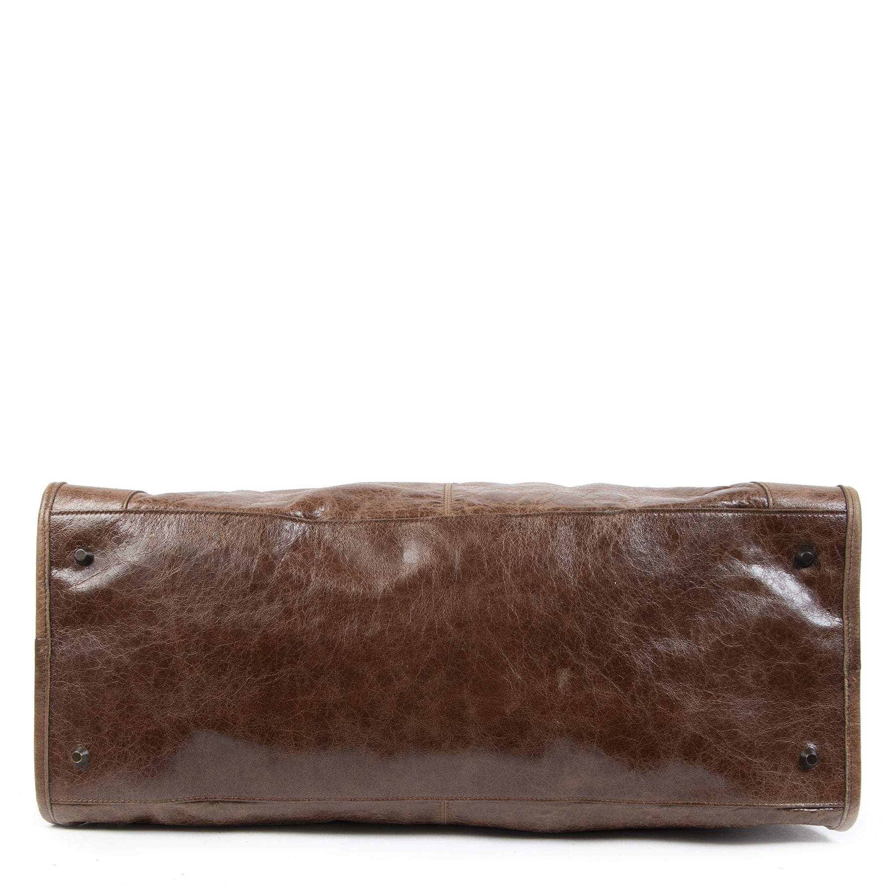 Balenciaga Work Brown Leather GHW Bag