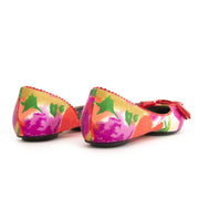 Balenciaga Floral Print Ballet Flats