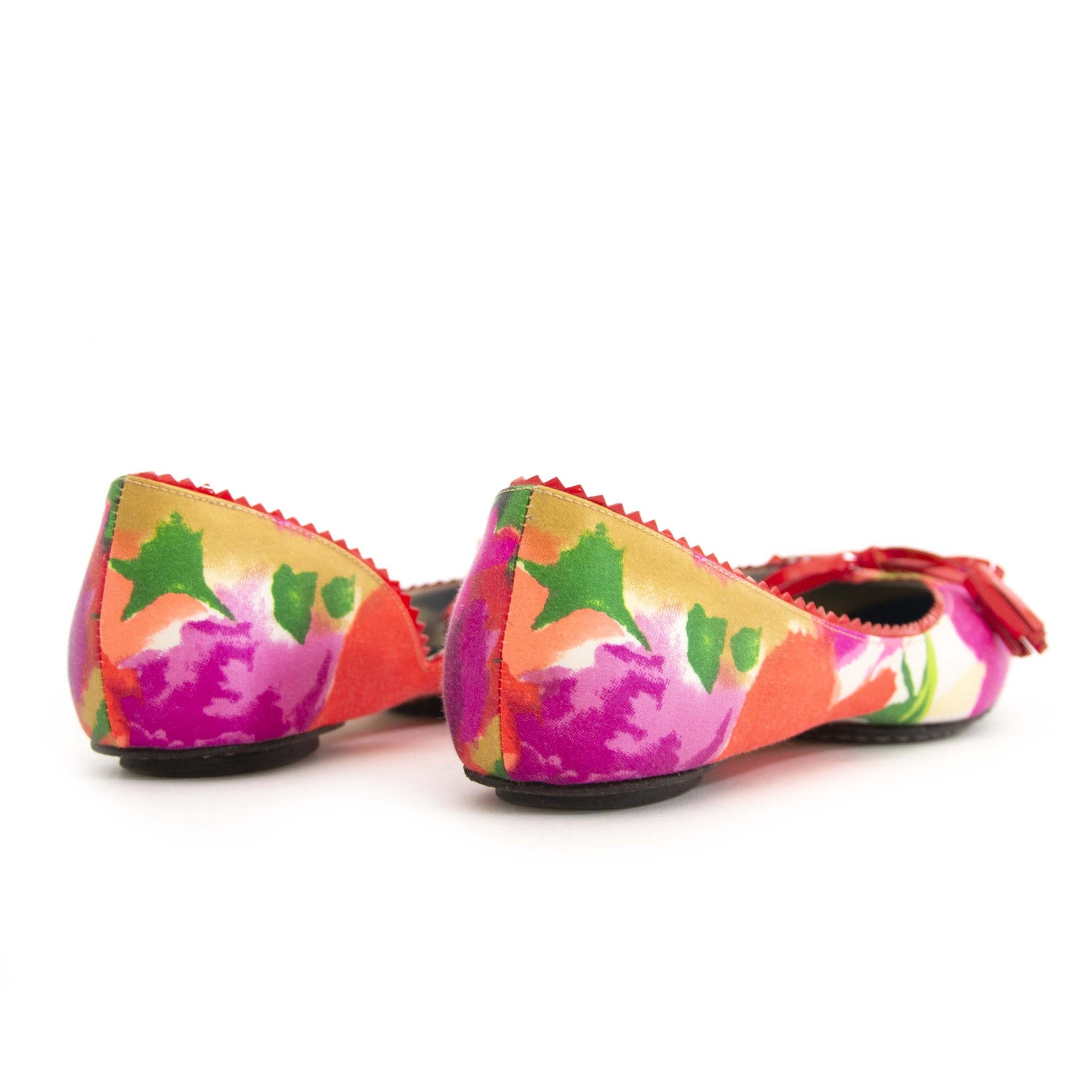 Balenciaga Floral Print Ballet Flats