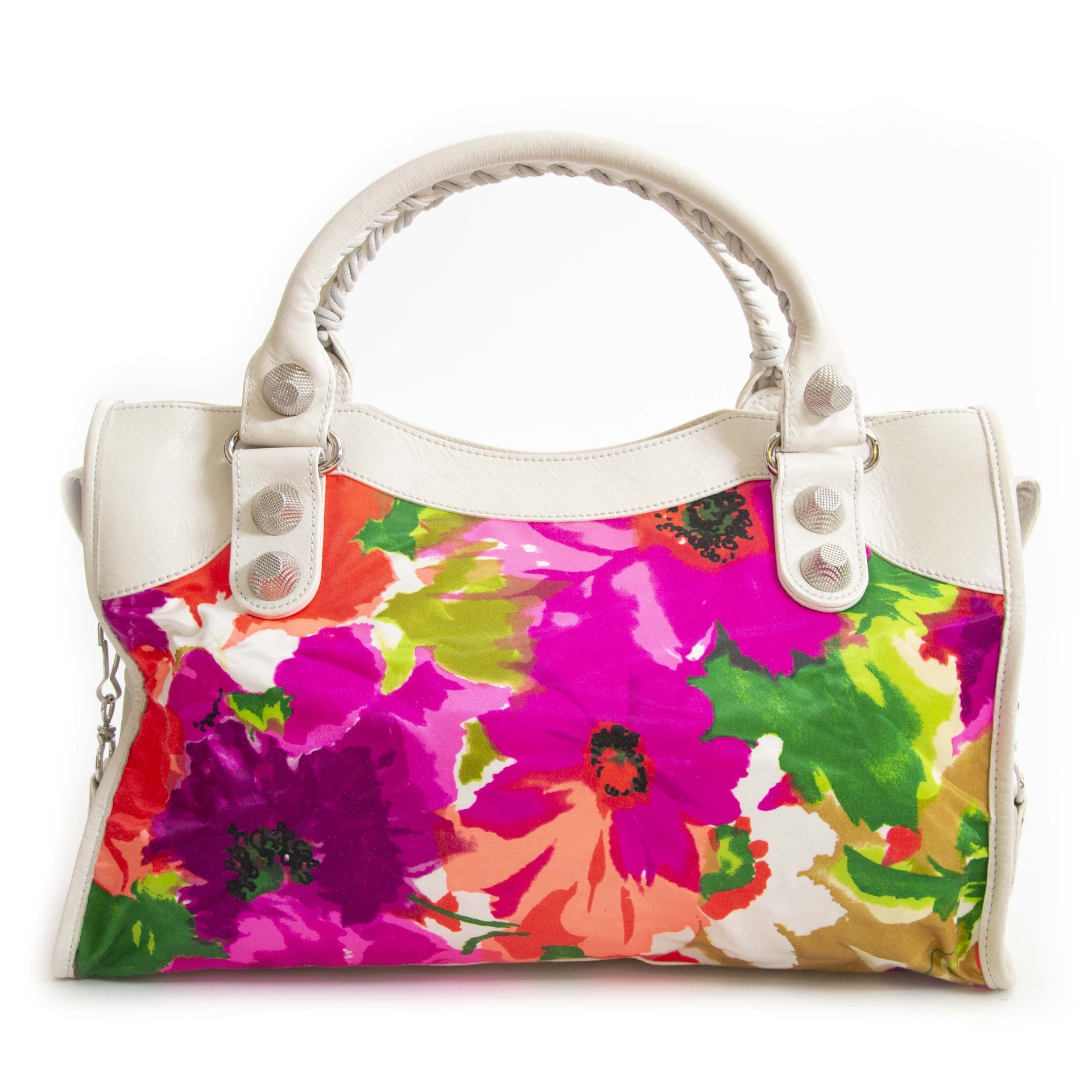 Authentique seconde main vintage Balenciaga Floral Limited Edition City Bag achète en ligne webshop LabelLOV