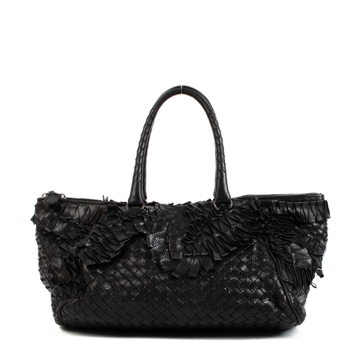 shop 100% authentic second hand Bottega Veneta Black Intrecciato Karung Chantilly on Labellov.com