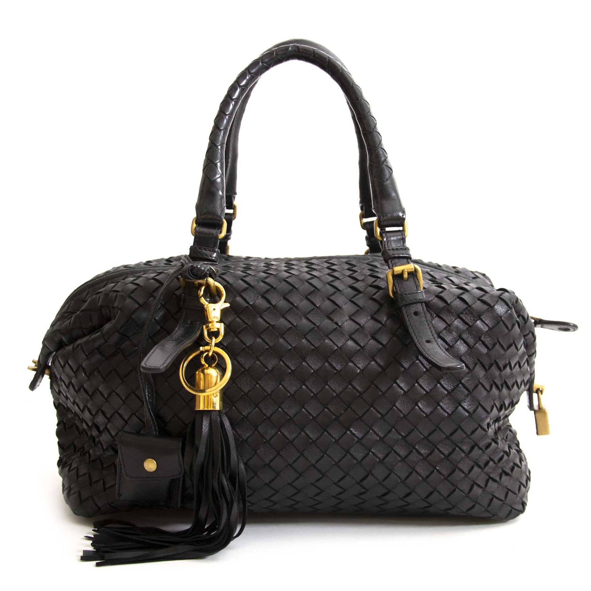 Sac Montaigne Bottega Veneta en Nappa Intrecciato Noir