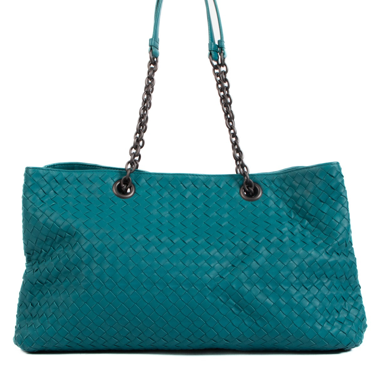 shop 100% authentic second hand Bottega Veneta Blue Intrecciato Tote Bag on Labellov.com