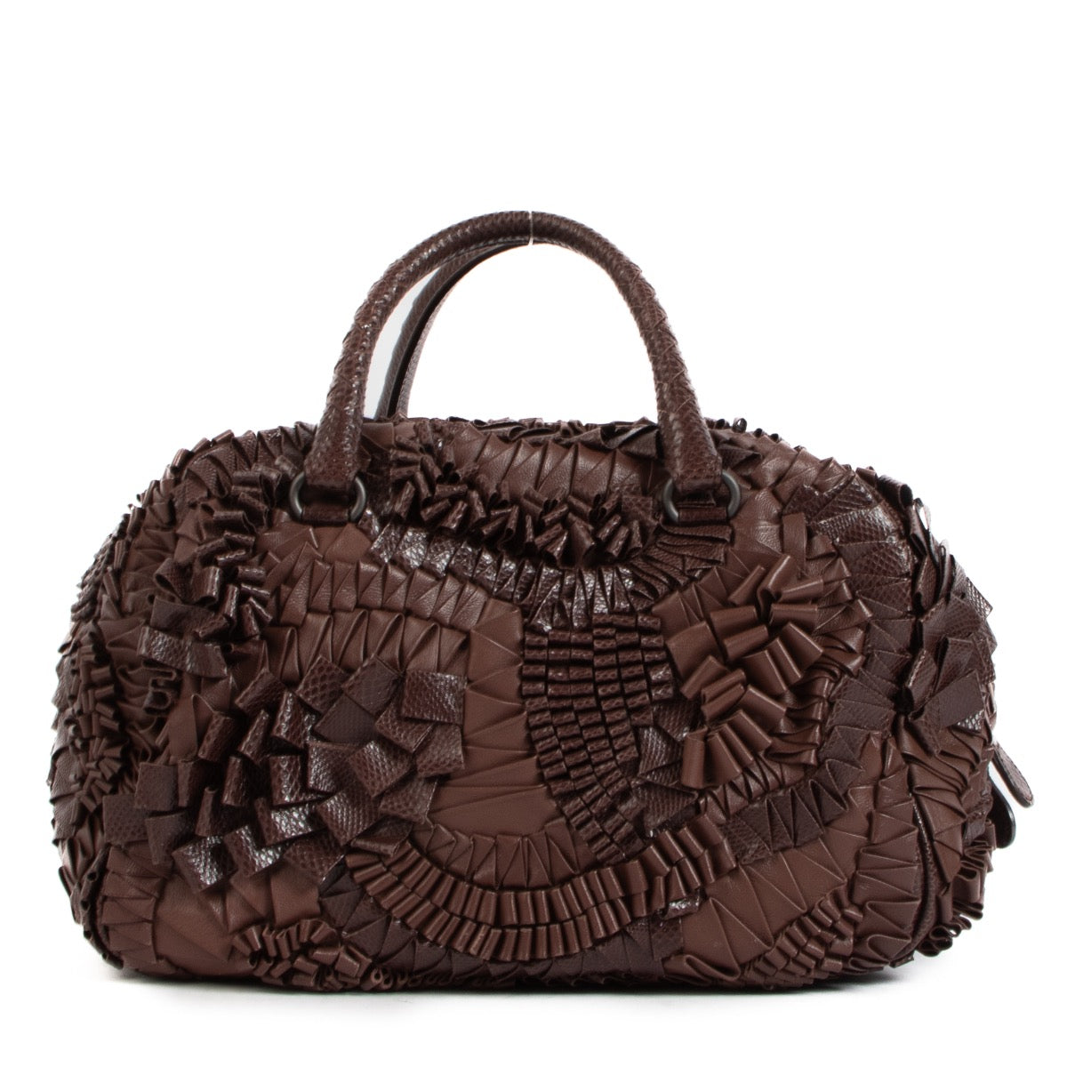Bottega Veneta Fall/Winter 2009 Brown Intrecciato Karung San Marco Bag Limited Edition