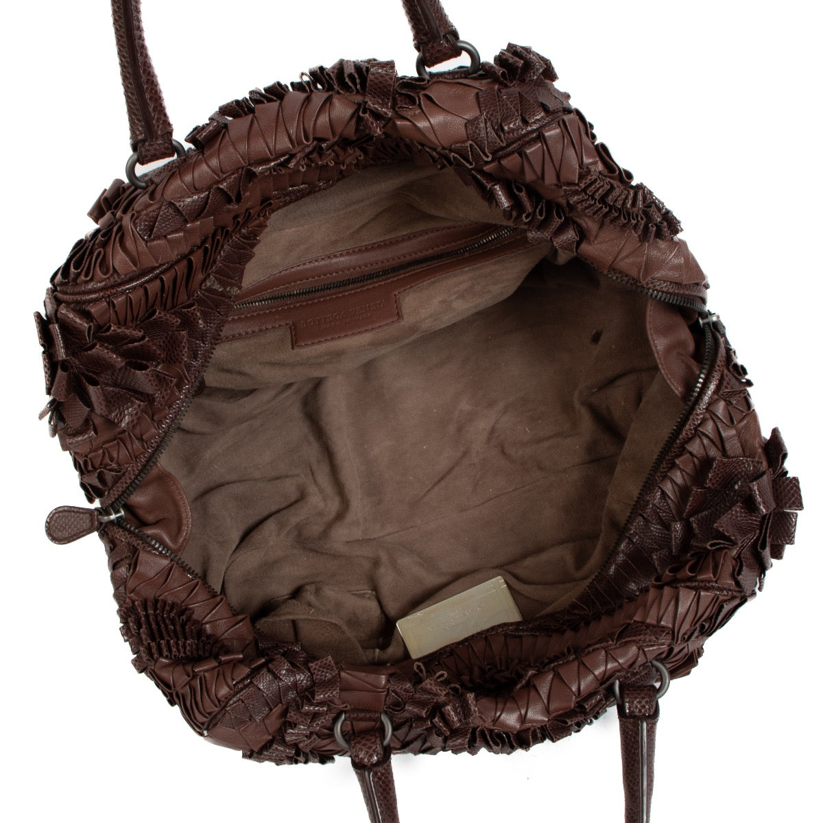 shop 100% authentic second hand Bottega Veneta Brown Intrecciato Karung Chantilly Bag on Labellov.com