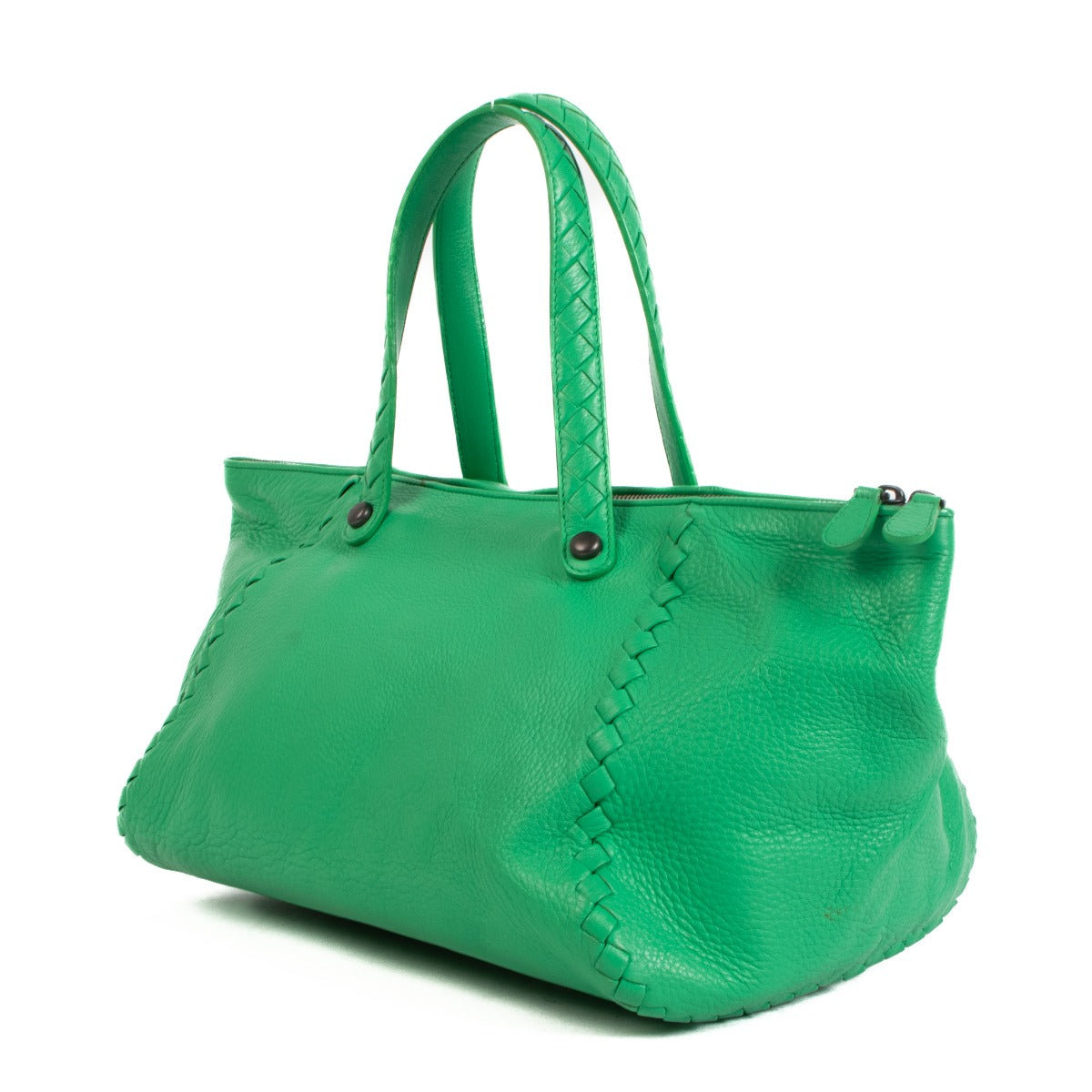 Bottega Veneta Groene Cervo Hertenleren Handtas