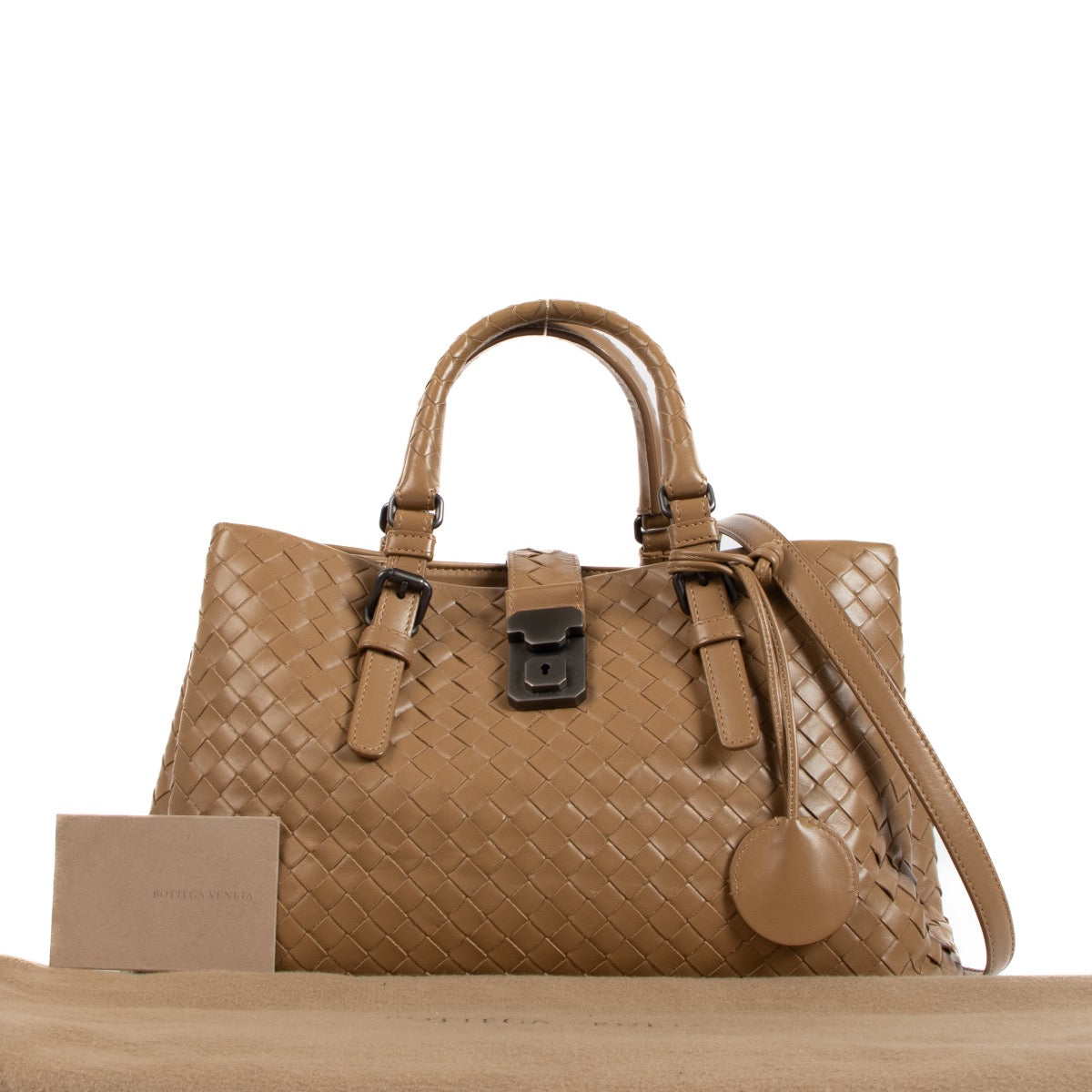 shop 100% authentic second hand Bottega Veneta Beige Roma Handbag on Labellov.com