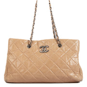 Chanel Beige Glazed Calfskin Tote Bag