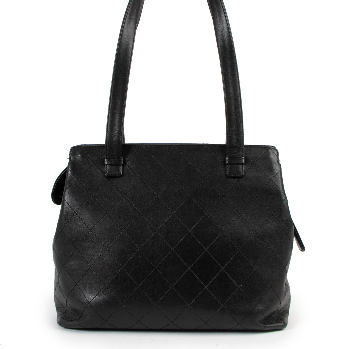 Chanel Black Quilted Calfskin Vintage Shoulder Bag
