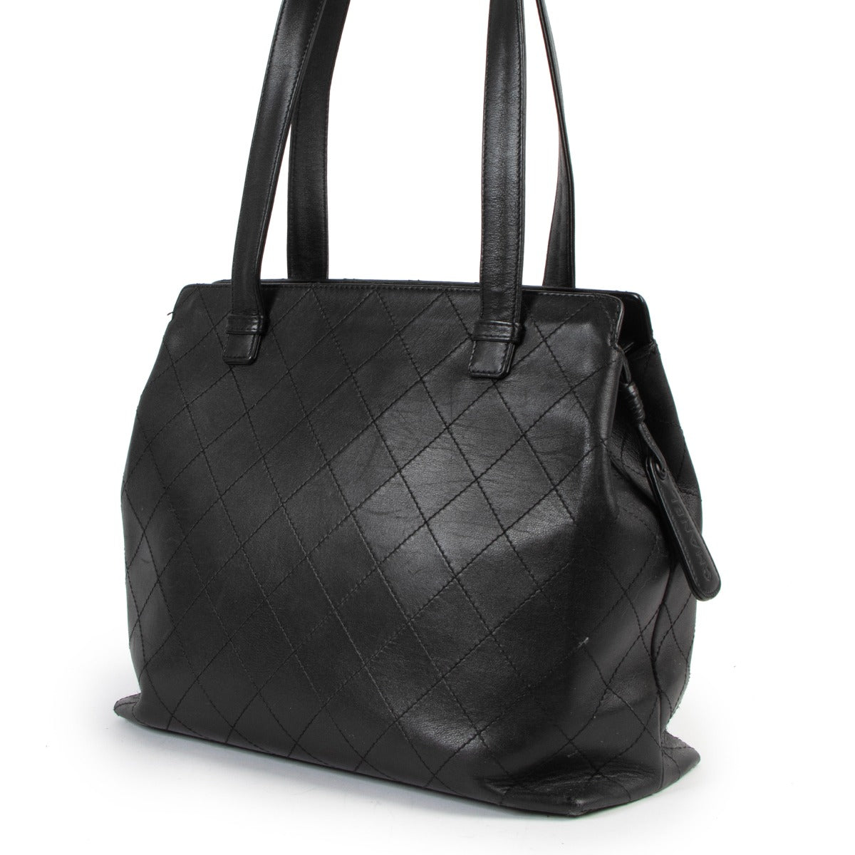 Chanel Black Quilted Calfskin Vintage Shoulder Bag