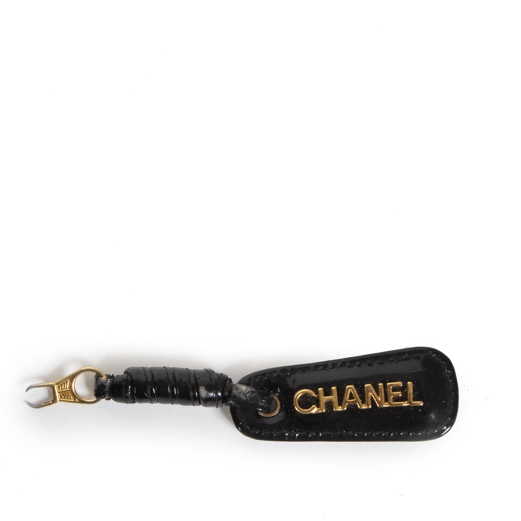 Chanel Black Patent CC Shoulder Bag